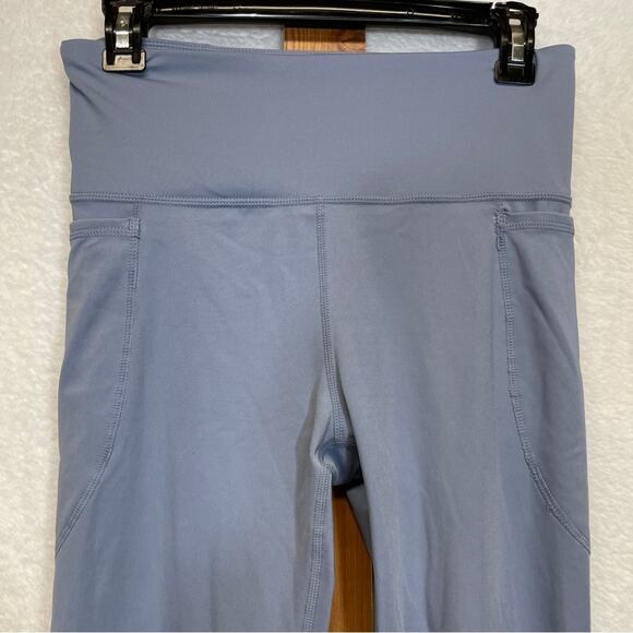 Joy Lab Light Blue High Rise Perforated Cropped Leggings Size M - Picture 2 of 11